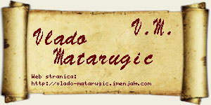 Vlado Matarugić vizit kartica